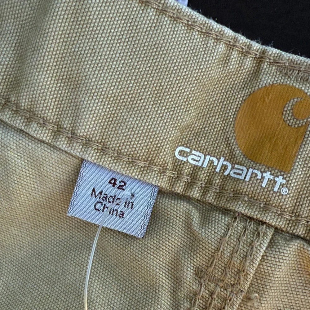 Carhartt Men's Khaki Cargo Shorts tan cotton relaxed fit